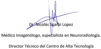 Firma del Dr. Nicolás Scarbi López